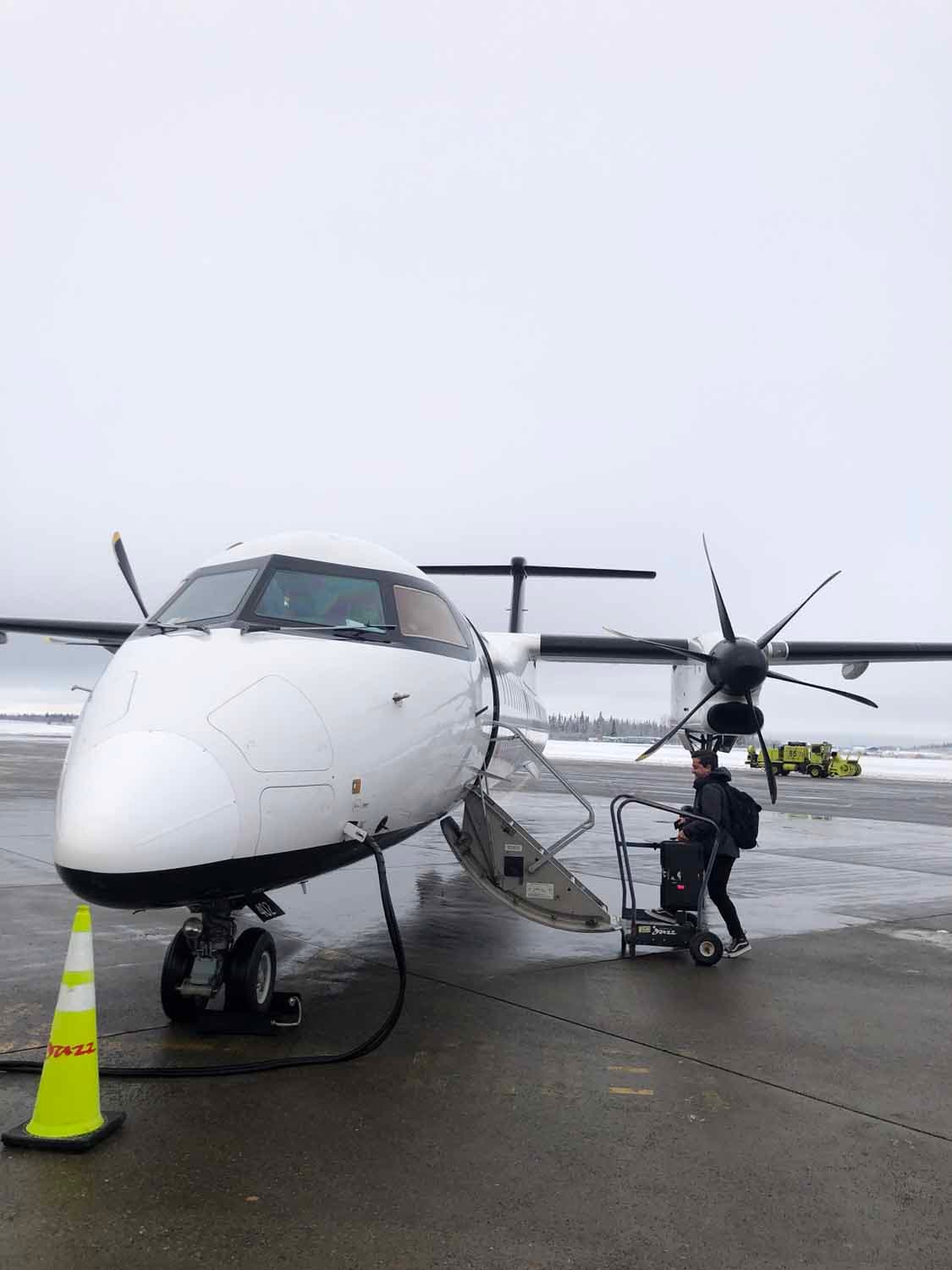 Producer traveling to a shoot